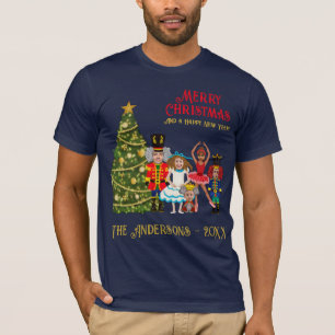 Nutcracker Familj med fem Funny God jul T Shirt
