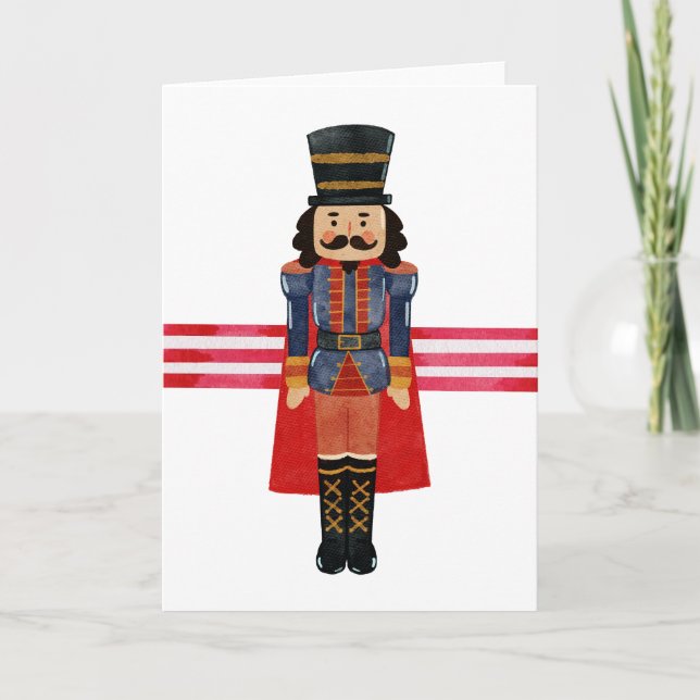 Nutcracker Festive jul-mappat Helgdag-kort Helgkort (Framsida)