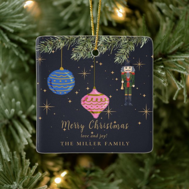 Nutcracker, flottan julgransprydnad keramik (Träd)