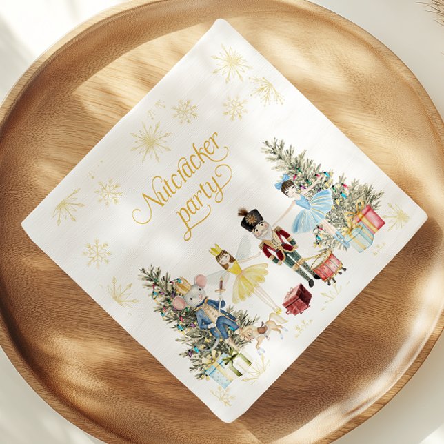 Nutcracker-Födelsedagsfest Pappersservett (Skapare uppladdad)