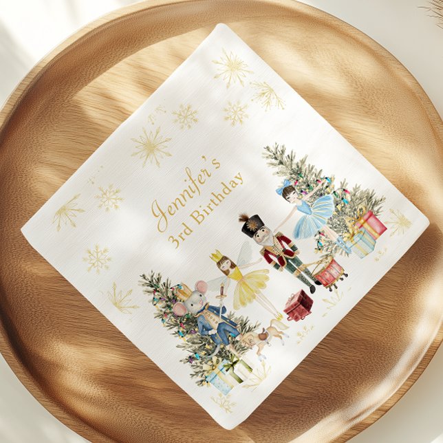 Nutcracker-Födelsedagsfest Pappersservett (Skapare uppladdad)