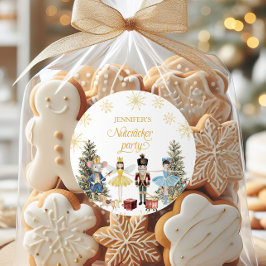 Nutcracker-Födelsedagsfest Runt Klistermärke