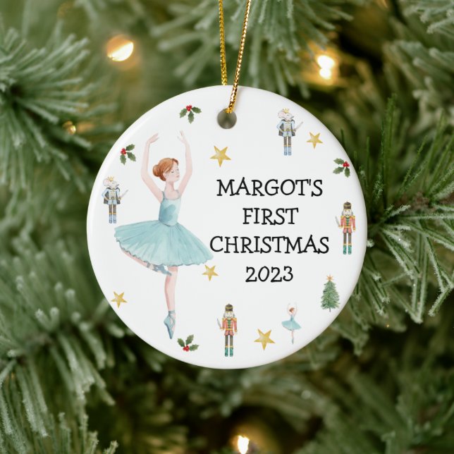 Nutcracker Första jul Bauble Julgransprydnad Keramik (Träd)