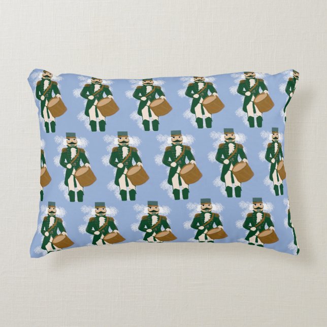 Nutcracker Frosted Blue Rectangular Cushion Prydnadskudde (Framsidan)