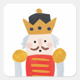 Nutcracker Fyrkantigt Klistermärke