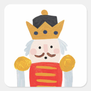 Nutcracker Fyrkantigt Klistermärke