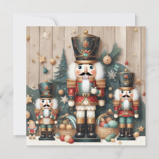 Nutcracker God jul Greeting Card Julkort (Framsida)