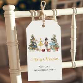 Nutcracker God jul Presentetikett