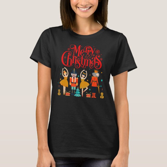 Nutcracker God jul Sugar Plum Fairy Nutcracker T Shirt (Framsida)