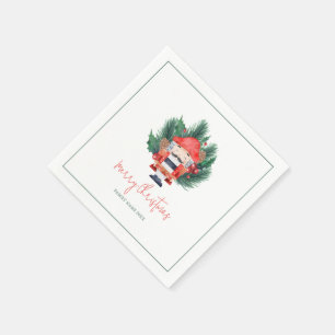 Nutcracker God jul Typografi Pappersservett