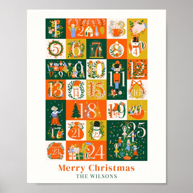 Nutcracker-Helgdag - annonskalender Poster (Framsidan)