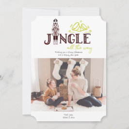 Nutcracker-Helgdag fotokort Julkort