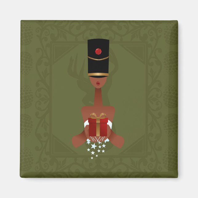 Nutcracker Helgdag Gift jul Magnet (Framsidan)