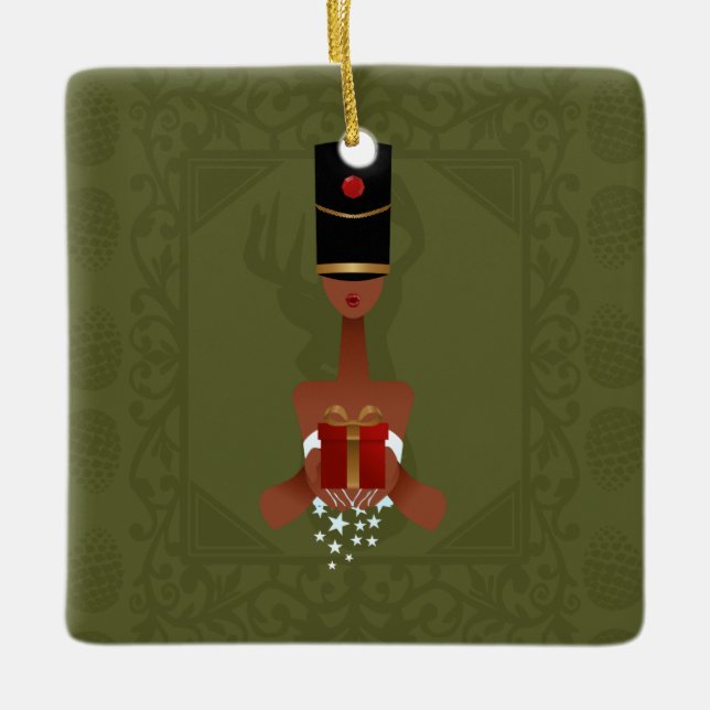 Nutcracker Helgdag Gift jul Ornament Square (Framsida)