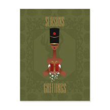 Nutcracker Helgdag Gift julvykort