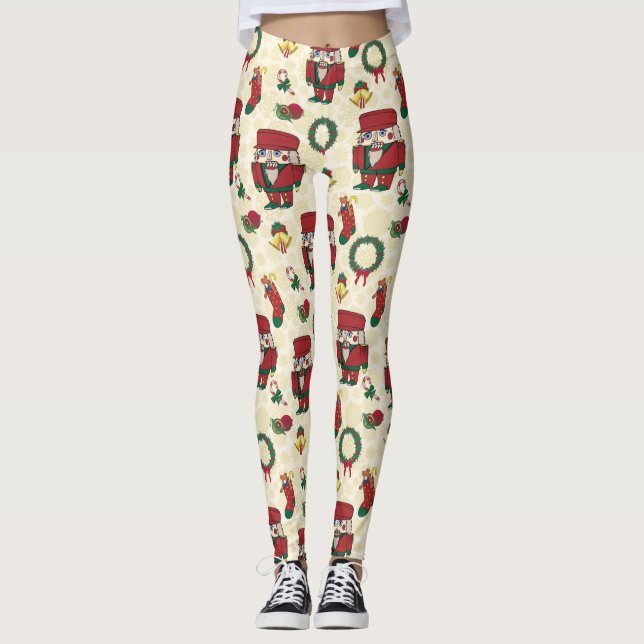 Nutcracker Helgdag jul Leggings (Framsida)