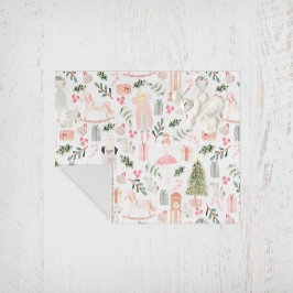 Nutcracker Helgdag Watercolor Fleecefilt