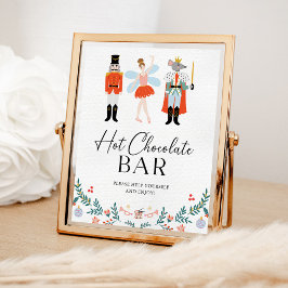 Nutcracker Hett Chocolate Pub jul Party Poster