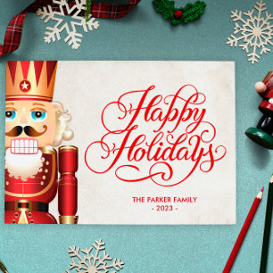 Nutcracker Holiday Julhälsning Inbjudningar