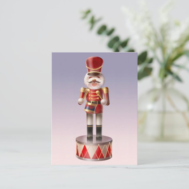 Nutcracker Hund Soldier Helg Vykort (Stående Fram)