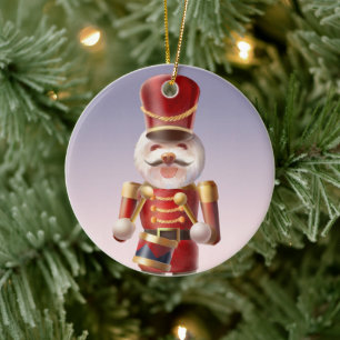 Nutcracker Hund Soldier Julgransprydnad Keramik