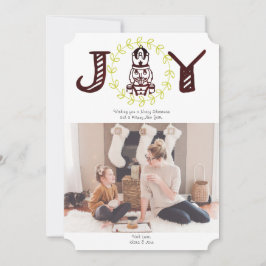 Nutcracker Joy Helgdag Photo Card Julkort