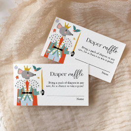 Nutcracker - jul, babystölder Diaper Raffle Tilläggskort
