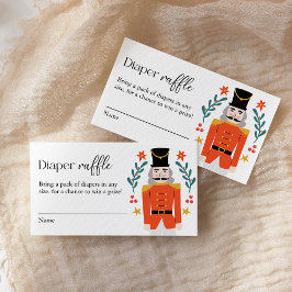 Nutcracker - jul, babystölder Diaper Raffle Tilläggskort