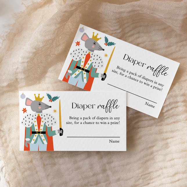 Nutcracker - jul, babystölder Diaper Raffle Tilläggskort (Skapare uppladdad)