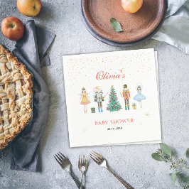 Nutcracker, jul, babystövel Napkin Pappersservett