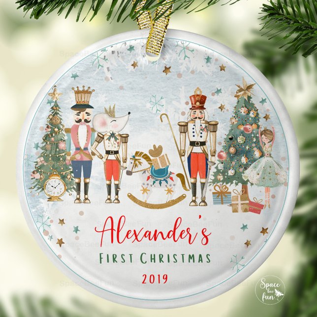 Nutcracker jul Ballerina Julgransprydnad Keramik (nutcracker ornament,christmas ballerina ornament,ballet christmas decoration,holiday ballerina ornam)
