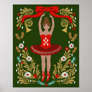 Nutcracker jul Ballerina Poster