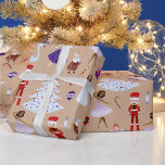 Nutcracker jul Ballet Soldiers Mouse Kung Presentpapper<br><div class="desc">Nutcracker Tecken Julbäcksdansare,  Soldater,  Mouse Kung,  Mönster Wrapping Papper.</div>