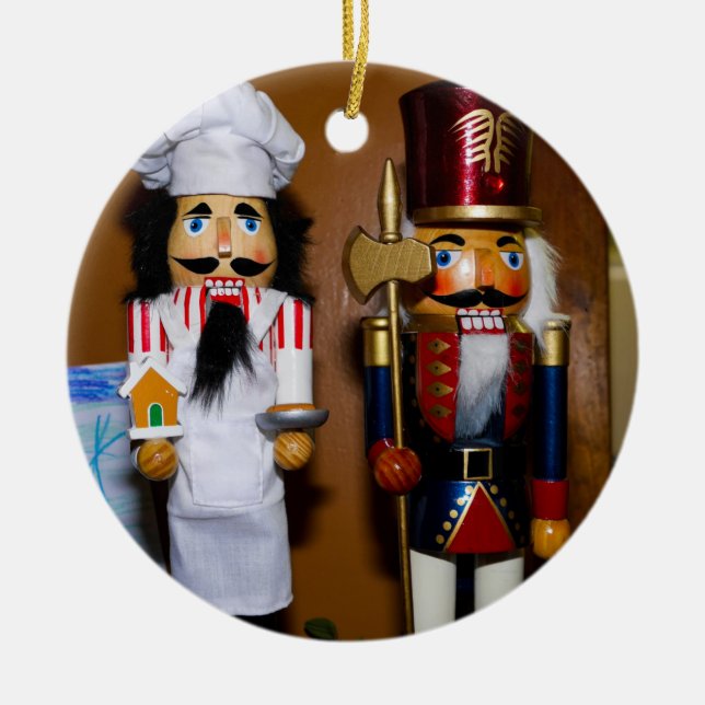 Nutcracker jul Ceramic Ornament (Framsidan)