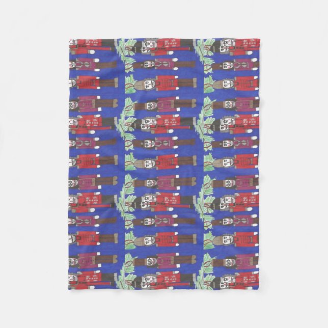 Nutcracker-jul Fleecefilt (Framsidan)