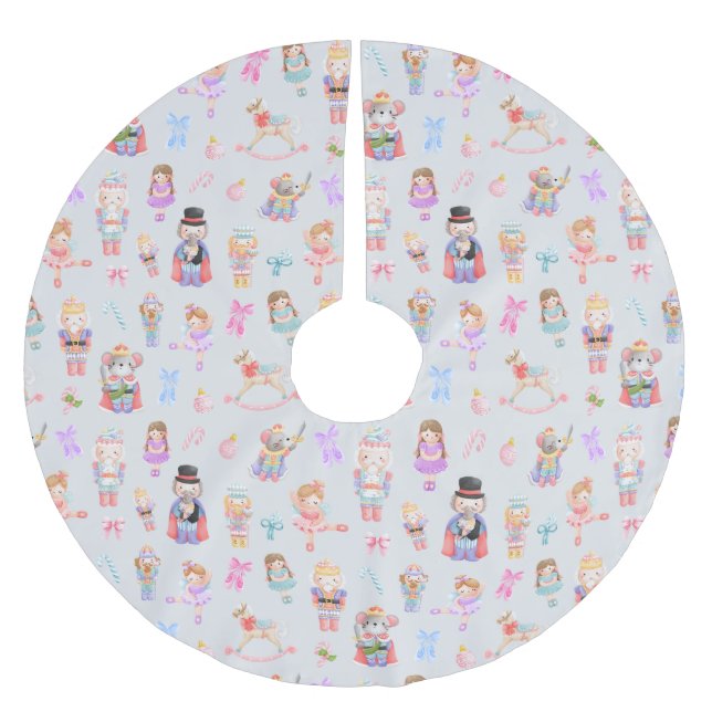 Nutcracker-jul Julgransmatta Borstad Polyester (Framsidan)