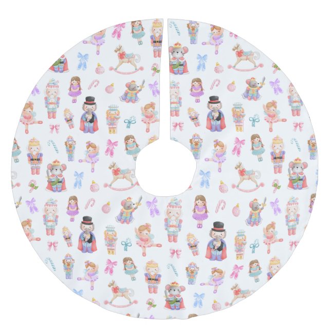 Nutcracker-jul Julgransmatta Borstad Polyester (Framsidan)