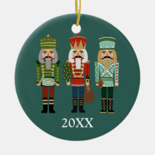 Nutcracker jul julgransprydnad keramik