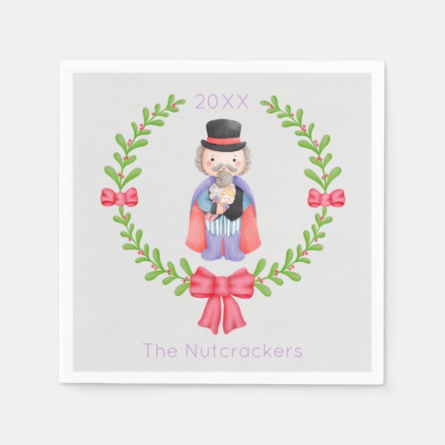 Nutcracker-jul Pappersservett (Framsidan)