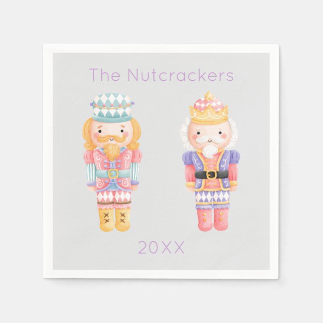 Nutcracker-jul Pappersservett (Framsidan)
