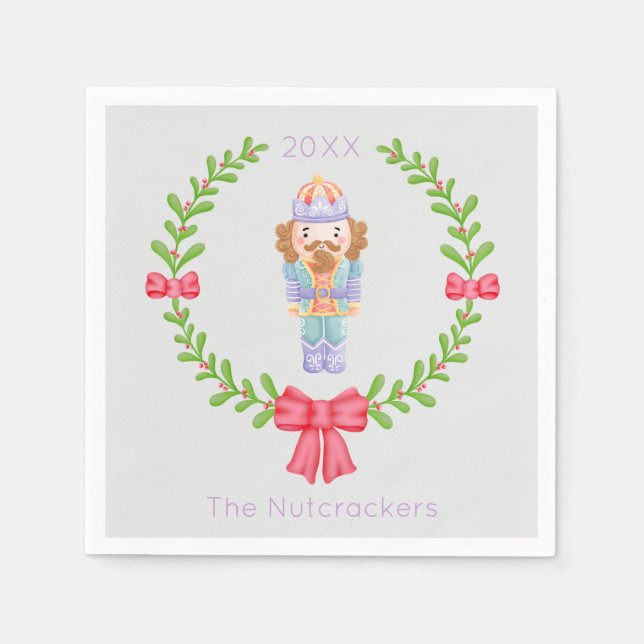 Nutcracker-jul Pappersservett (Framsidan)