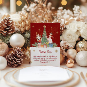 Nutcracker jul, Party Baby Shower Tack Kort