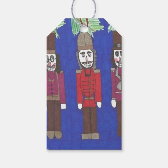 Nutcracker-jul Presentetikett (Framsidan)