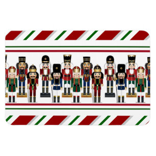 Nutcracker jul Red Grönt Festive Rand Pill Magnet