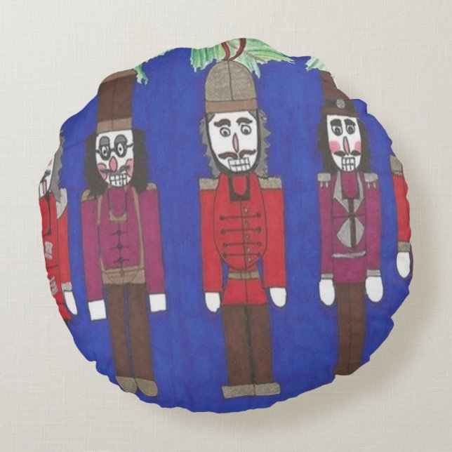 Nutcracker-jul Rund Kudde (Baksidan)