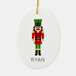 Nutcracker-julen Helgdag NAMN Classic Julgransprydnad Keramik