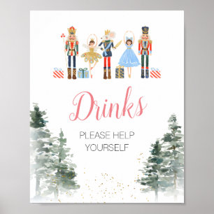 Nutcracker-julens Möhippa Tea Drinks Poster