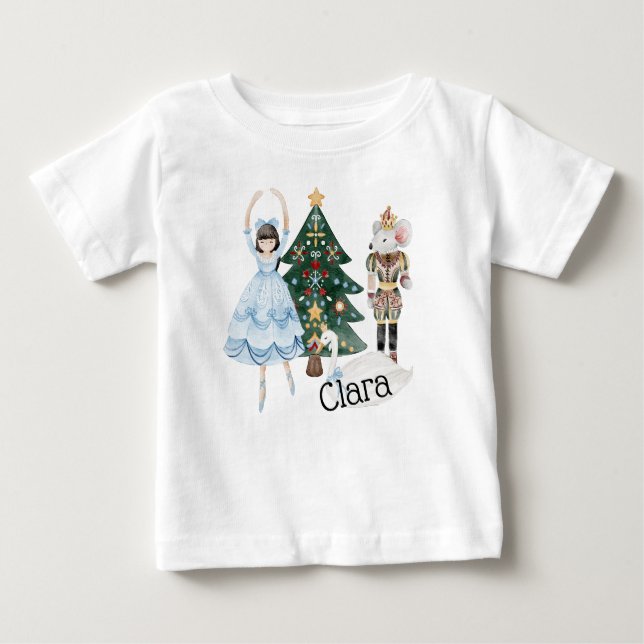 Nutcracker-julens t-shirt med Clara (Framsida)