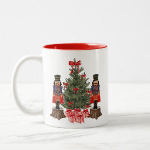 Nutcracker Julgran Red Bow Helgdag Mugg