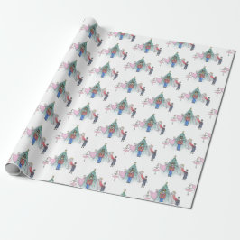 Nutcracker Julgran Wrapping Papper Presentpapper